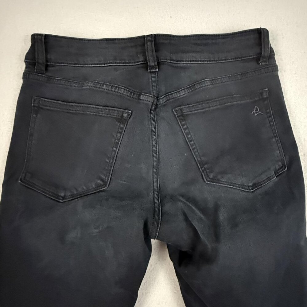 DL1961 Jeans Womens 28 Florence Cropped Instasculpt Skinny Metallic Stripe Black - Picture 16 of 16